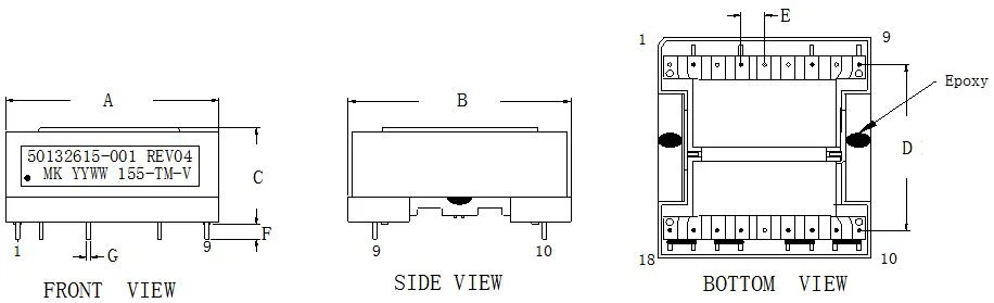 High Stable Performance EPC Dry Type Switching Power Electronic Flyback Transformer for Fire Fighting Equipment