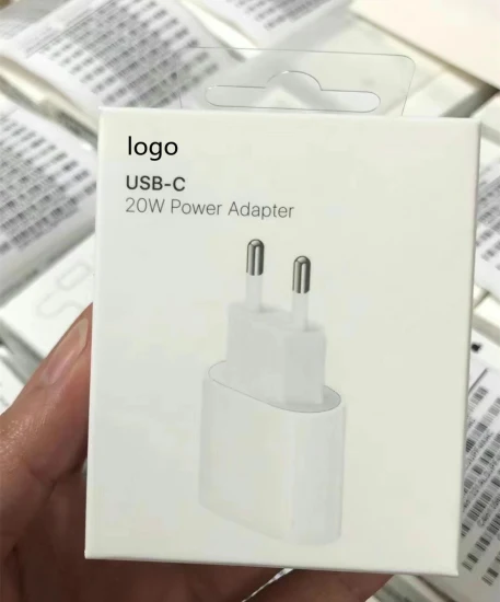 Prezzo di fabbrica Adattatore per caricabatterie EU da 20 W US UK per iPhone Caricatore PD Ricarica rapida per Apple Adattatore di alimentazione USB-C da 20 W Caricatore rapido Au in KR con scatola con logo originale